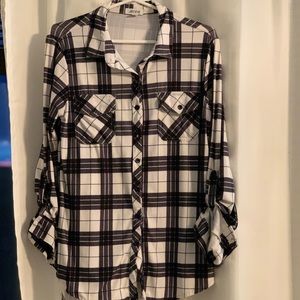 Black and White Plaid Flannel